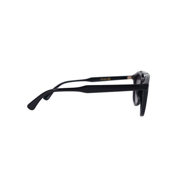 Velvet Eyewear AMELIA Round Aviator Sunglasses - Black / Gray Fade - NWT main image 6